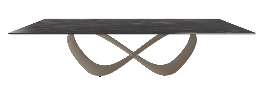 300x120x75h Rectangle Shaped_Glossy Portoro_Titanium Embossed