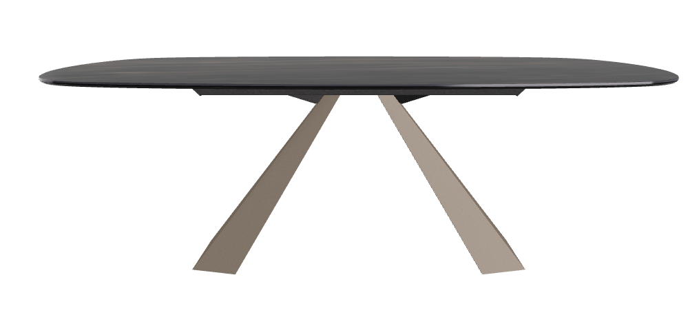 Cattelan Italia Eliot Keramik Biscuit Shaped Dining Table – 220x120x73h