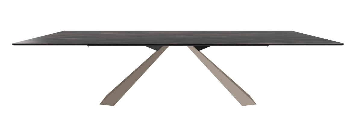 300x120x73h Rectangle Shaped_Glossy Portoro_Titanium Embossed