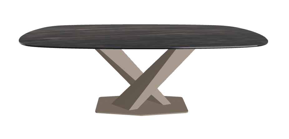 Cattelan Italia Stratos Keramik Biscuit Shaped Dining Table – 200x120x75h