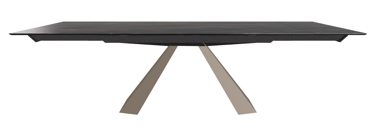182/258x90x75h Rectangle Shaped_Glossy Portoro_Titanium Embossed