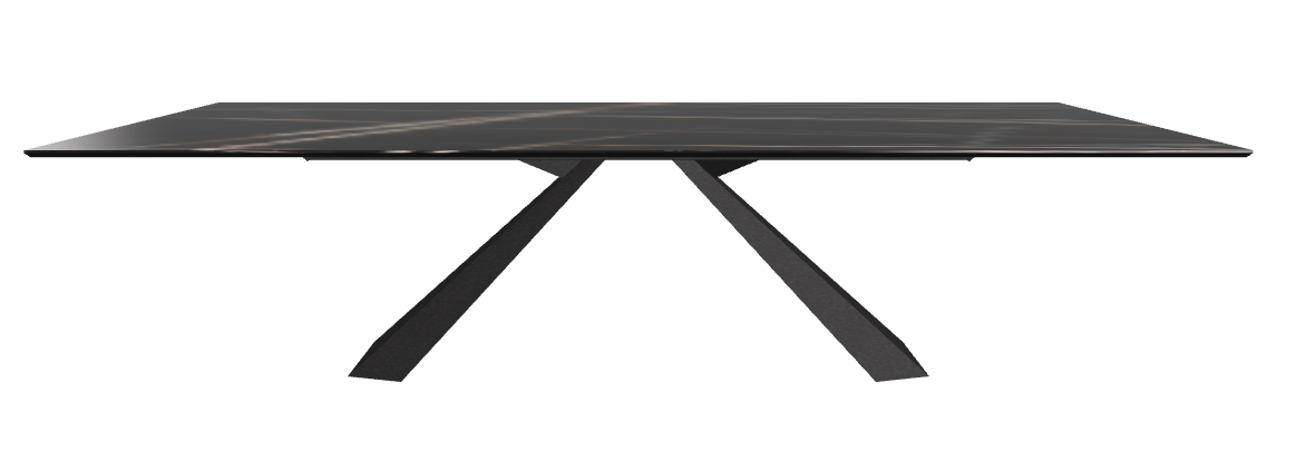 300x120x73h Rectangle Shaped_Glossy Sahara Noir_Black Embossed