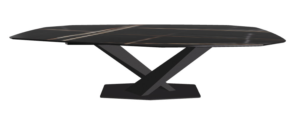 Cattelan Italia Stratos Keramik Biscuit & Polygon Shaped Dining Table