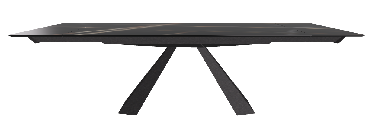 182/258x90x75h Rectangle Shaped_Glossy Sahara Noir_Black Embossed
