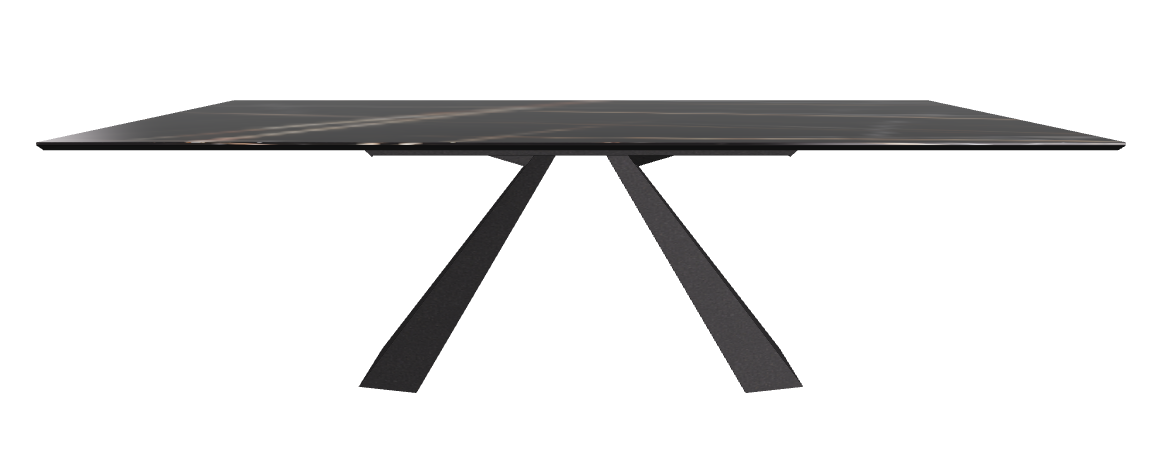 240x120x73h Rectangle Shaped_Glossy Sahara Noir_Black Embossed