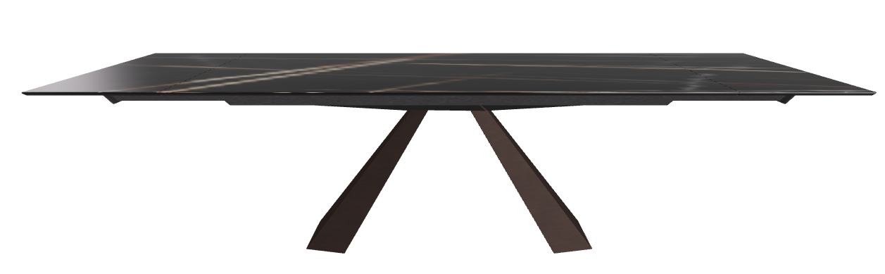 200/294x106x75h Rectangle Shaped_Glossy Sahara Noir_Bronze Embossed