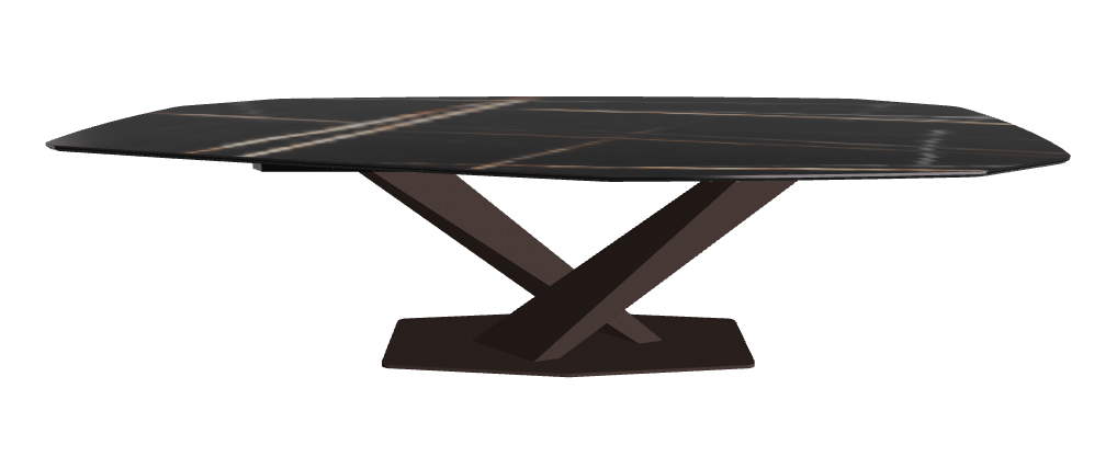 Cattelan Italia Stratos Keramik Biscuit & Polygon Shaped Dining Table