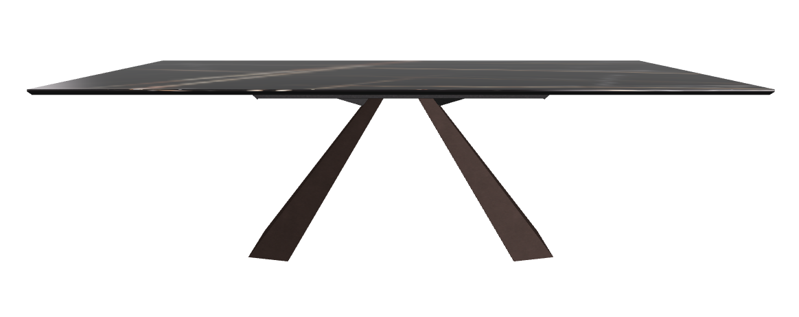 240x120x73h Rectangle Shaped_Glossy Sahara Noir_Bronze Embossed