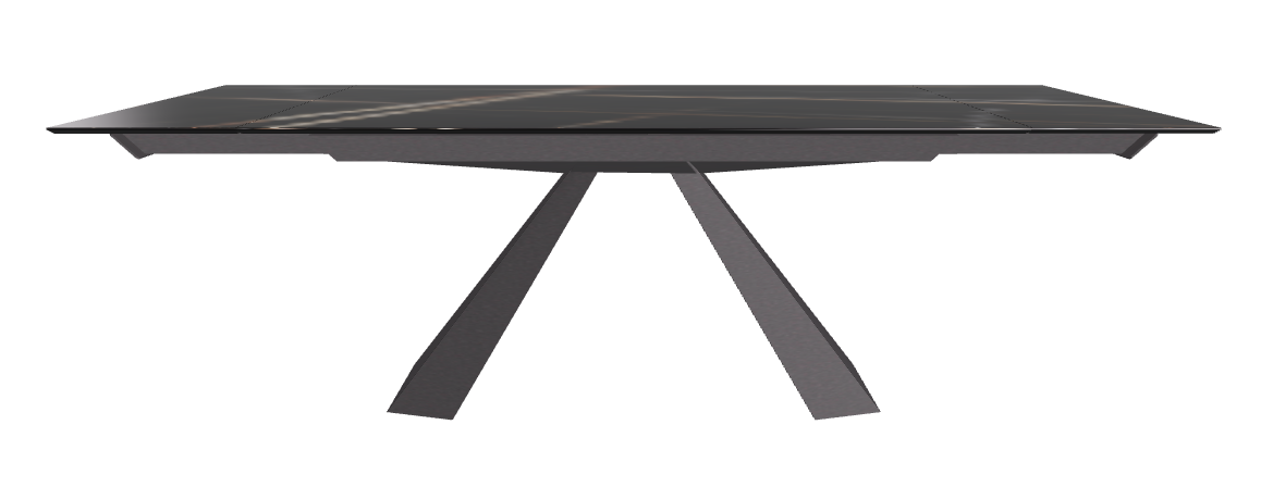 160/236x90x75h Rectangle Shaped_Glossy Sahara Noir_Graphite Embossed