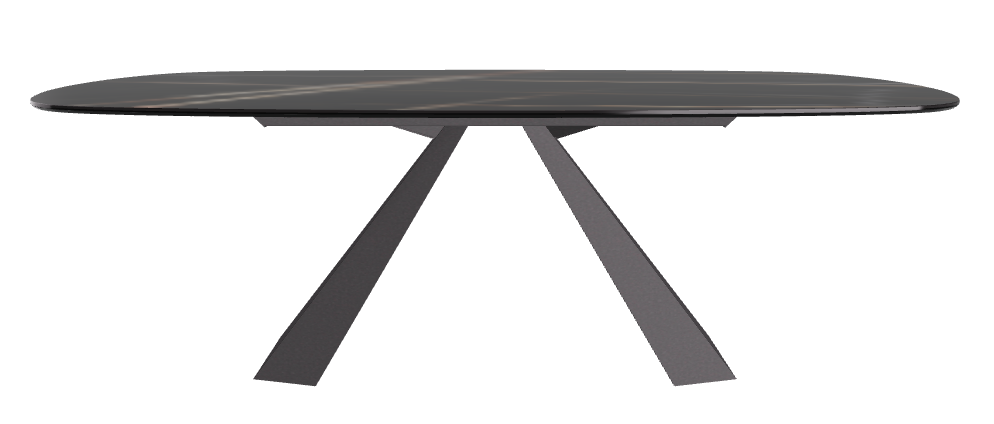 Cattelan Italia Eliot Keramik Biscuit Shaped Dining Table – 220x120x73h