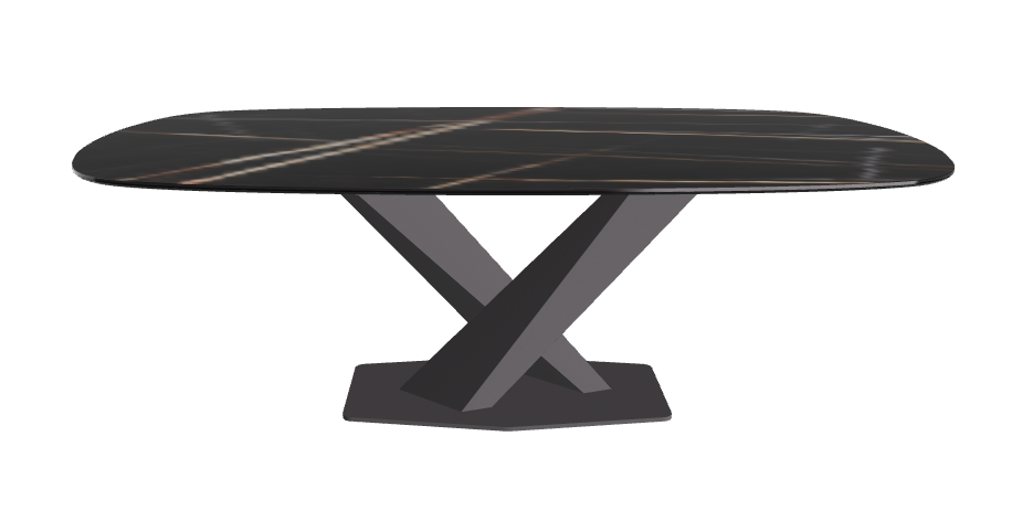 Cattelan Italia Stratos Keramik Biscuit Shaped Dining Table – 200x120x75h