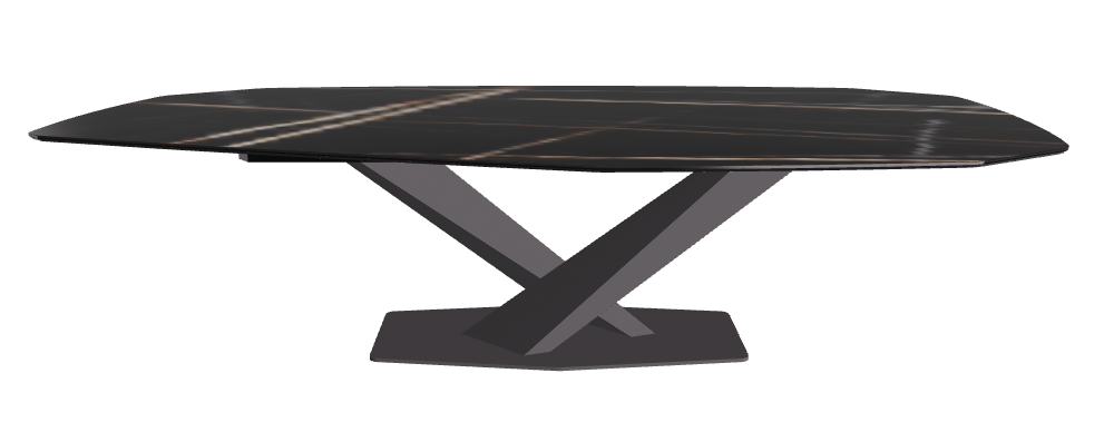 Cattelan Italia Stratos Keramik Biscuit & Polygon Shaped Dining Table