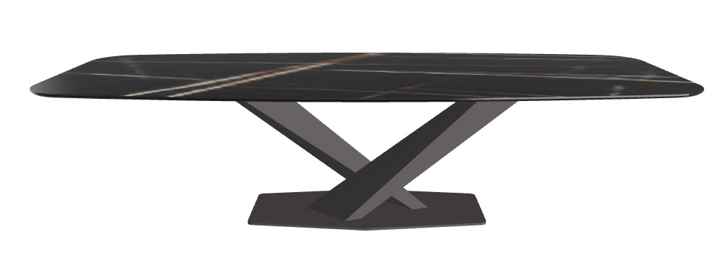 Cattelan Italia Stratos Keramik Barrel-Shaped Dining Table – 300x120x75h
