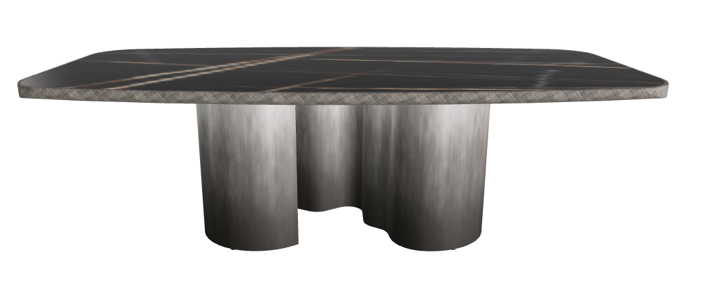 240x120x75h Barrel Shaped_Glossy Sahara Noir_Oxy Grey_Brushed Grey
