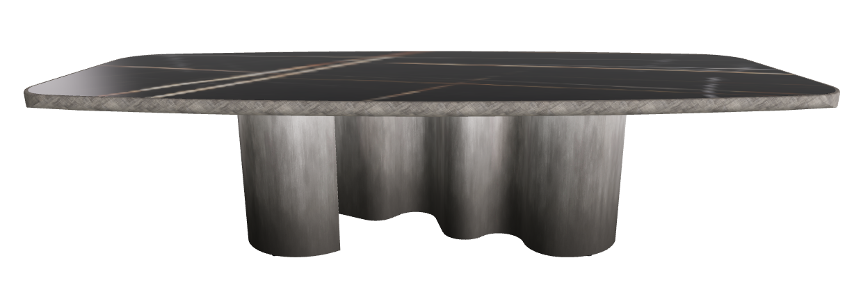 300x128x75h Barrel Shaped_Glossy Sahara Noir_Oxy Grey_Brushed Grey
