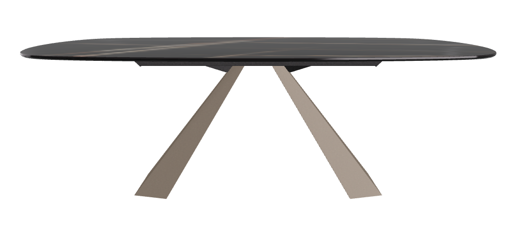 Cattelan Italia Eliot Keramik Biscuit Shaped Dining Table – 220x120x73h