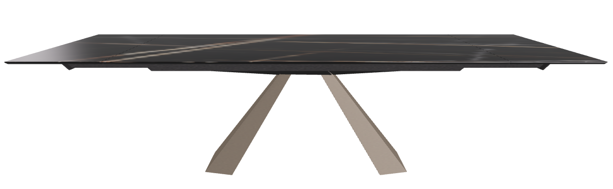 200/294x106x75h Rectangle Shaped_Glossy Sahara Noir_Titanium Embossed