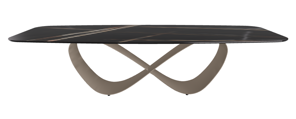 300x120x75h Barrel Shaped_Glossy Sahara Noir_Titanium Embossed