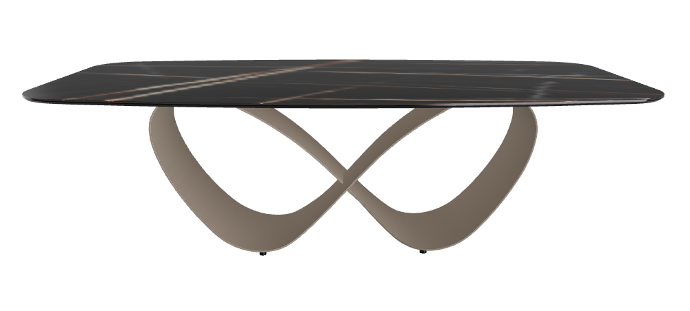 240x120x74h Barrel Shaped_Glossy Sahara Noir_Titanium Embossed