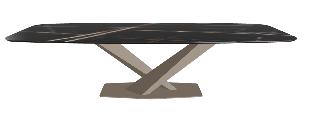 Cattelan Italia Stratos Keramik Barrel-Shaped Dining Table – 300x120x75h