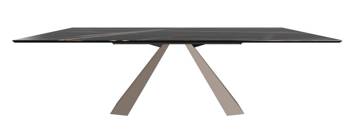 240x120x73h Rectangle Shaped_Glossy Sahara Noir_Titanium Embossed