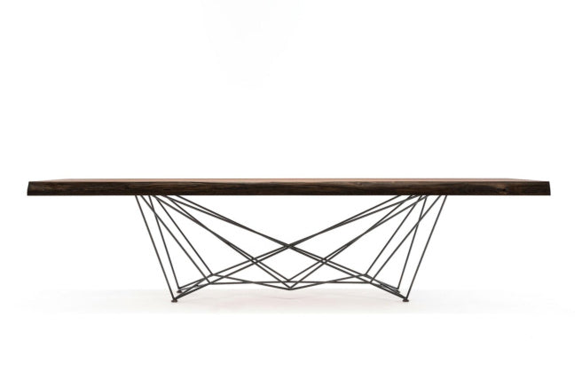 Cattelan Italia Gordon Deep Wood Live Edged Dining Table