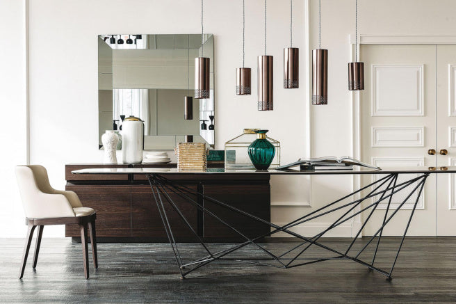 Cattelan Italia Gordon Keramik Biscuit & Polygon Shaped Dining Table