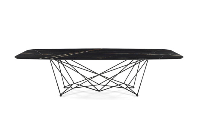Cattelan Italia Gordon Keramik Biscuit & Polygon Shaped Dining Table