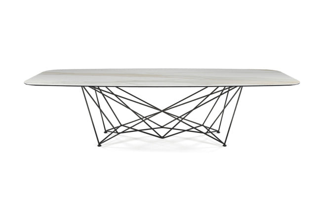 Cattelan Italia Gordon Keramik Biscuit & Polygon Shaped Dining Table