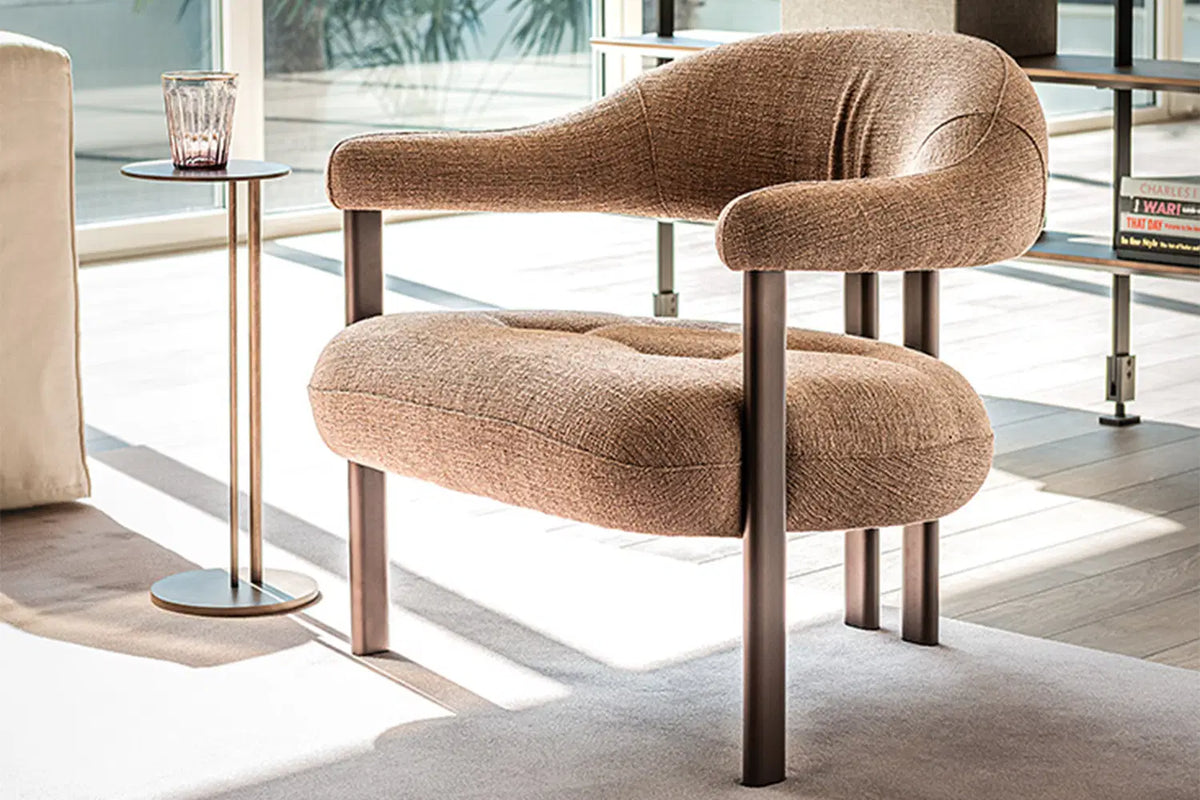 Cattelan Italia Greta Lounge Armchair – Soft Leather & Glove Soft Leather