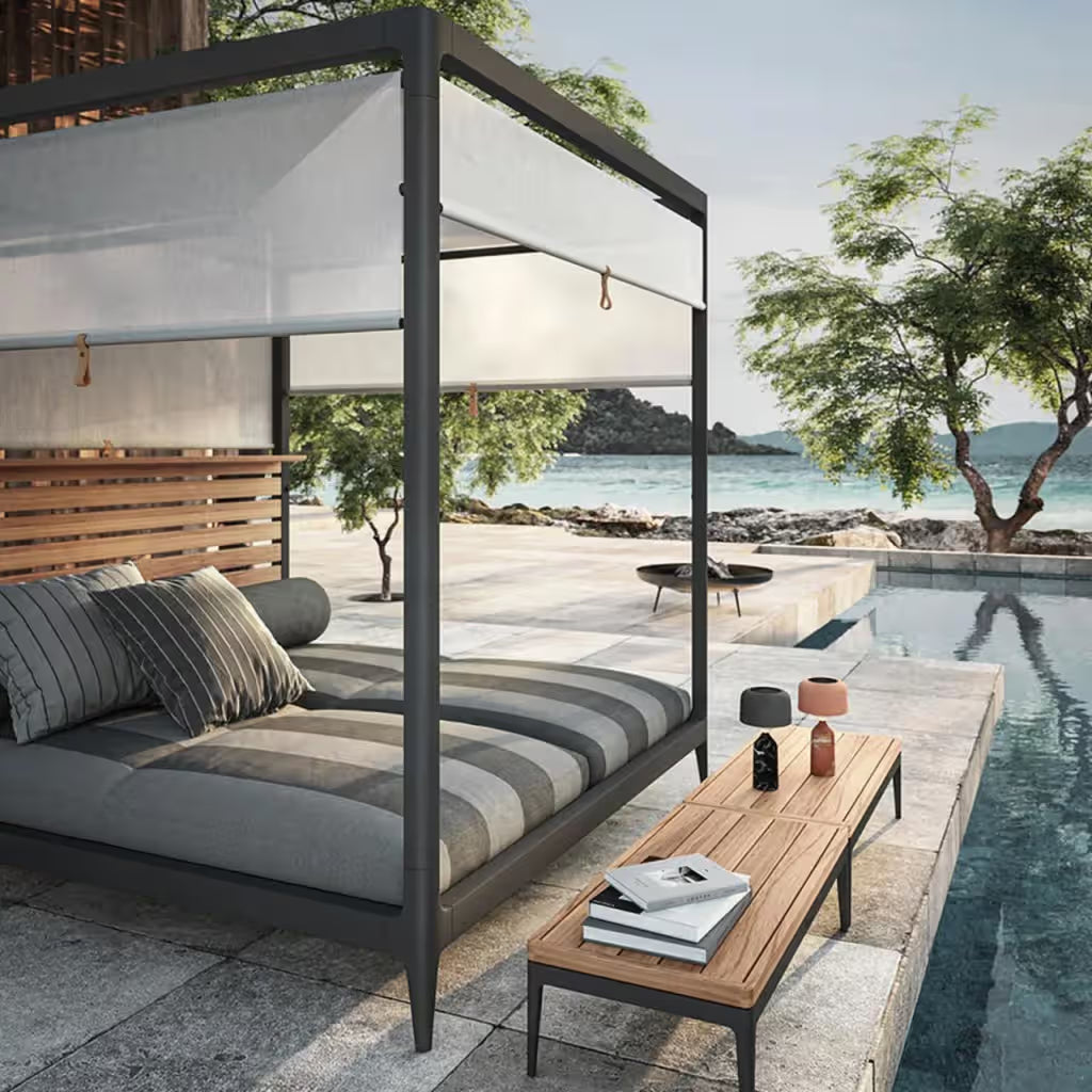 Gloster Grid Cabana Coffee Table - Teak Top