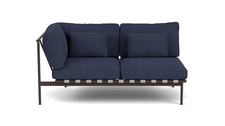 Barlow Tyrie Around Deep Seating Double Lounge Sofa with Aluminium Left Arm