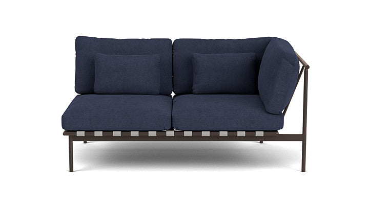 Barlow Tyrie Around Deep Seating Double Lounge Sofa with Aluminium Right Arm