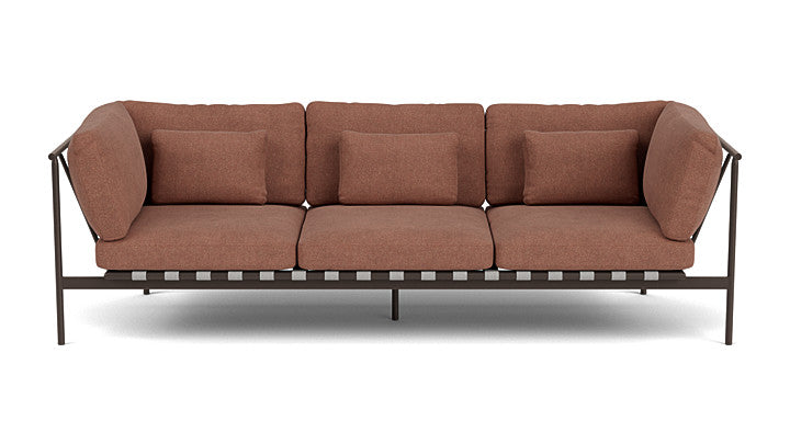 Barlow Tyrie Around Deep Seating Triple Lounge Sofa with Aluminium Arms