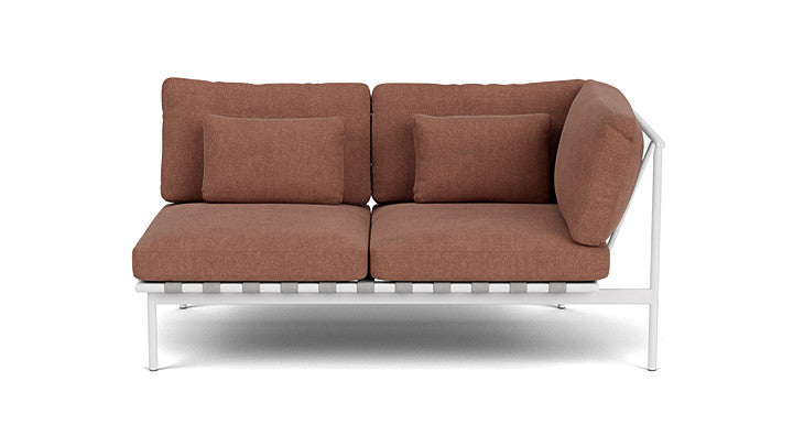 Barlow Tyrie Around Deep Seating Double Lounge Sofa with Aluminium Right Arm