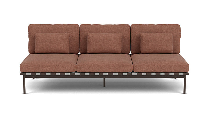 Barlow Tyrie Around Deep Seating Triple Lounge Sofa Without Arms