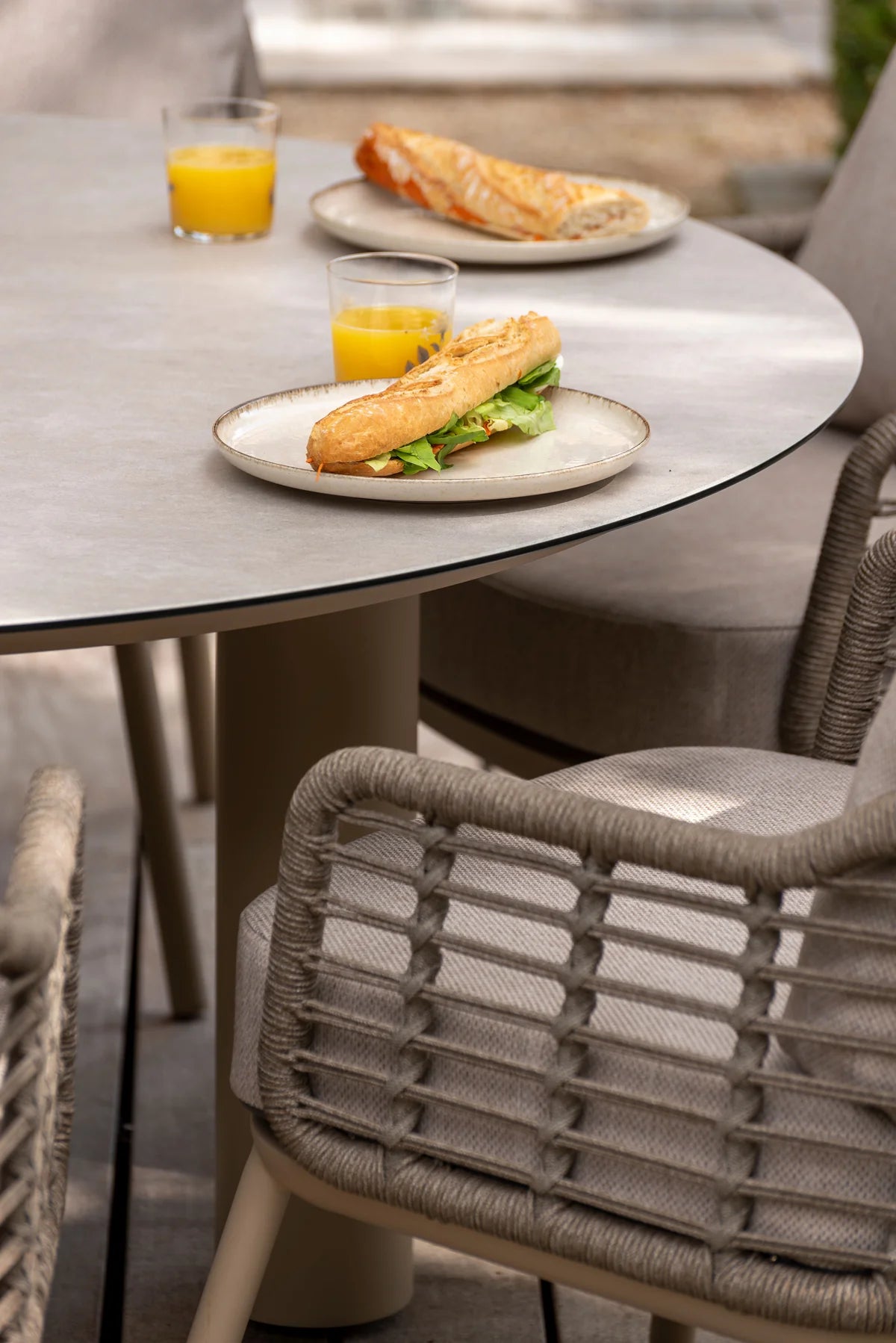 4 Seasons Outdoor Puglia Dining Chairs With 160cm Donato Dining Table | Standard Height Dining Table & Chairs