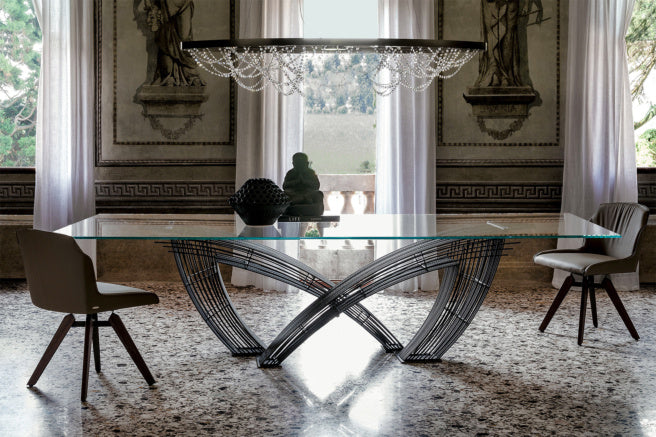 Cattelan Italia Hystrix Glass Dining Table