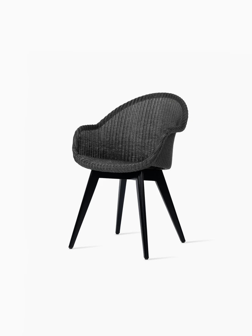 Vincent Sheppard Indoor Avril HB dining chair black wood base