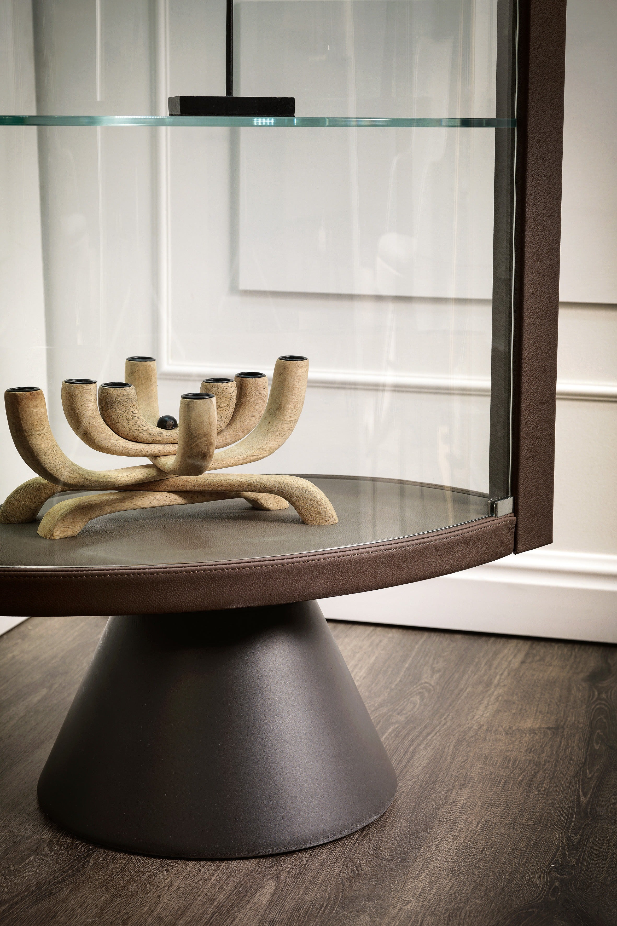 Cattelan Italia Saba Swiveling Glass Showcase