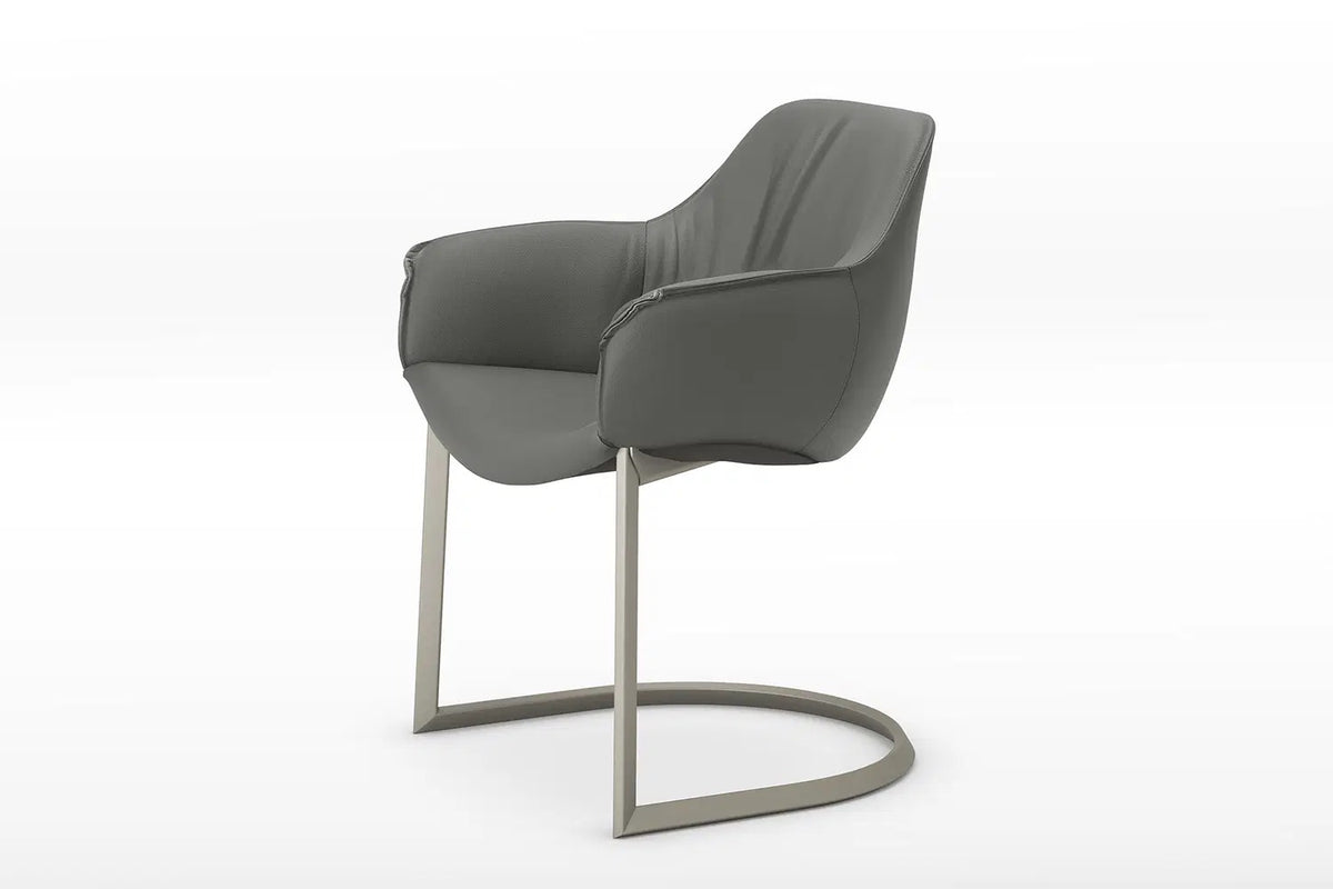 Cattelan Italia Scarlett Cantilever Dining Armchair – Fabric, Micro Nubuk & Synthetic Leather