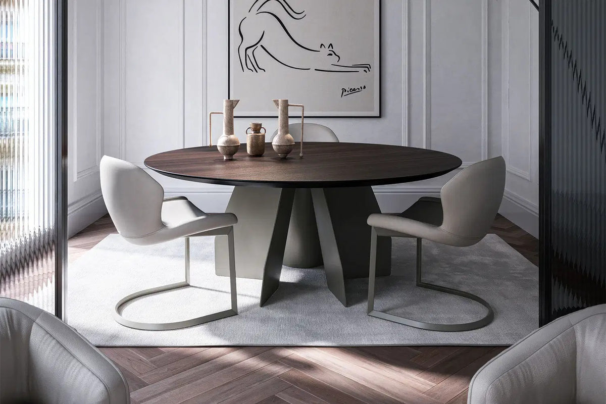 Cattelan Italia Rachel Cantilever Dining Armchair – Fabric, Micro Nubuk & Synthetic Leather