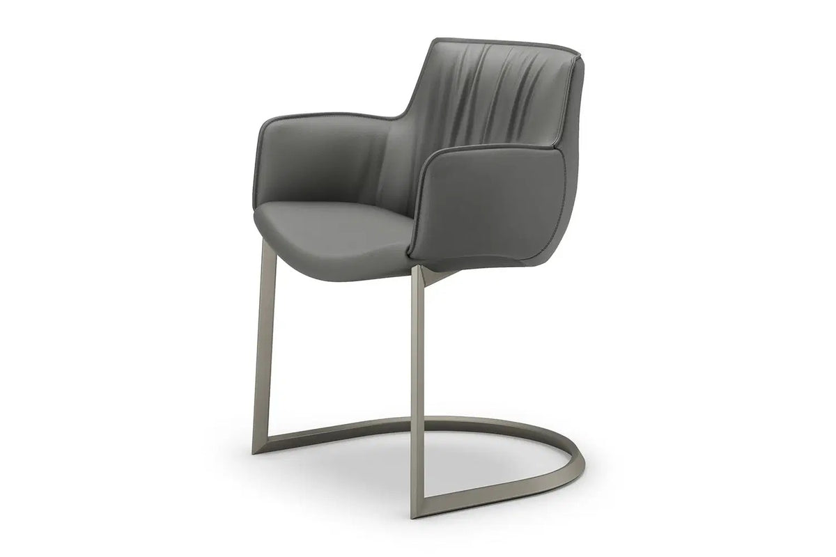 Cattelan Italia Rhonda Cantilever Dining Armchair – Soft Leather & Glove Soft Leather