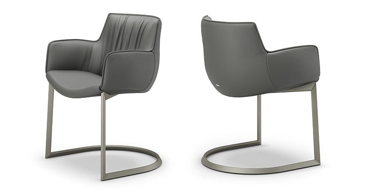 Cattelan Italia Rhonda Cantilever Chair With Steel Frame