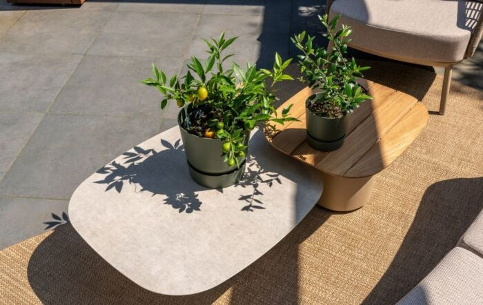 4 Seasons Outdoor Puglia Organic Lounge with Demi Coffee Tables & Footstool