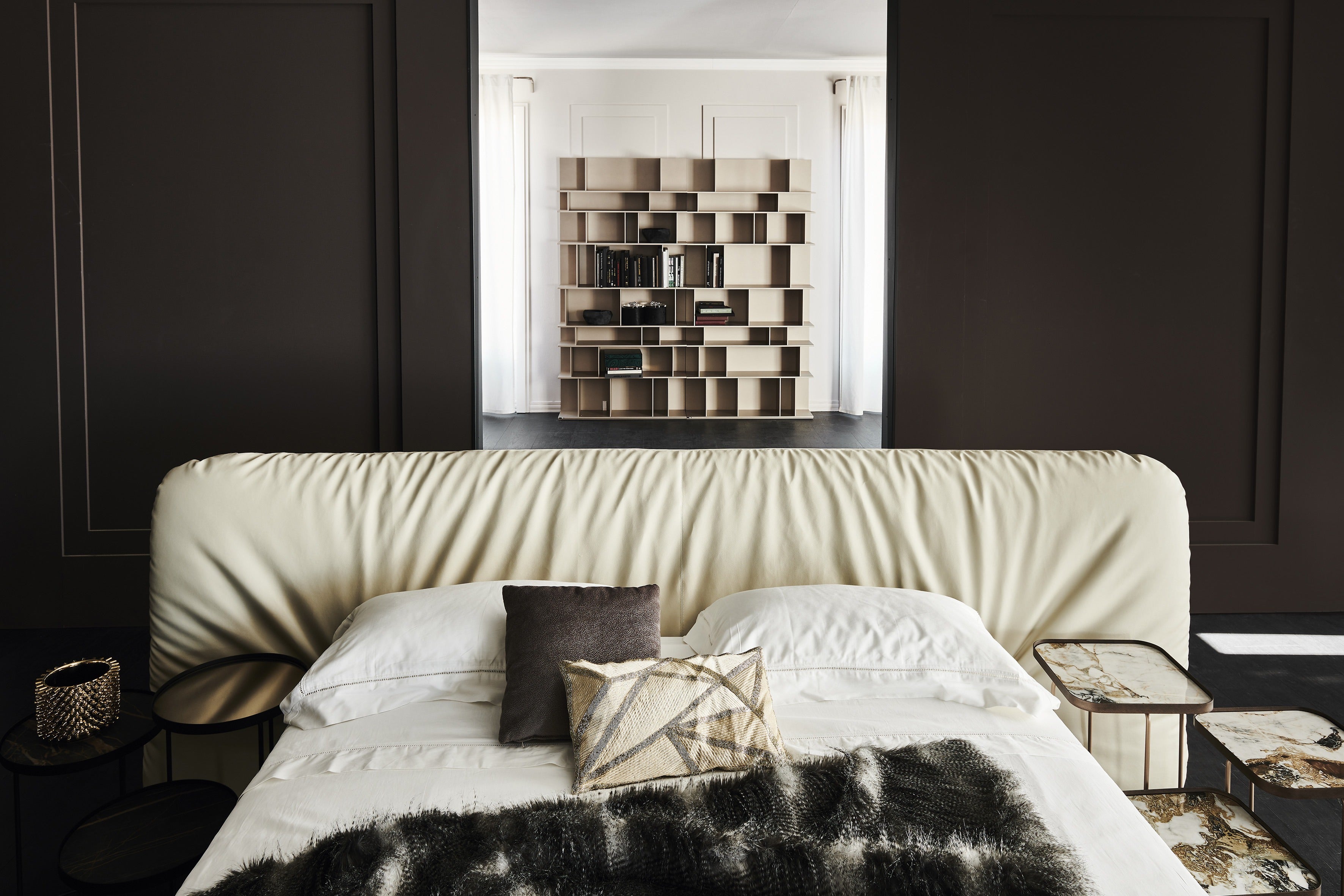 Cattelan Italia Marlon Bed With Wood Frame