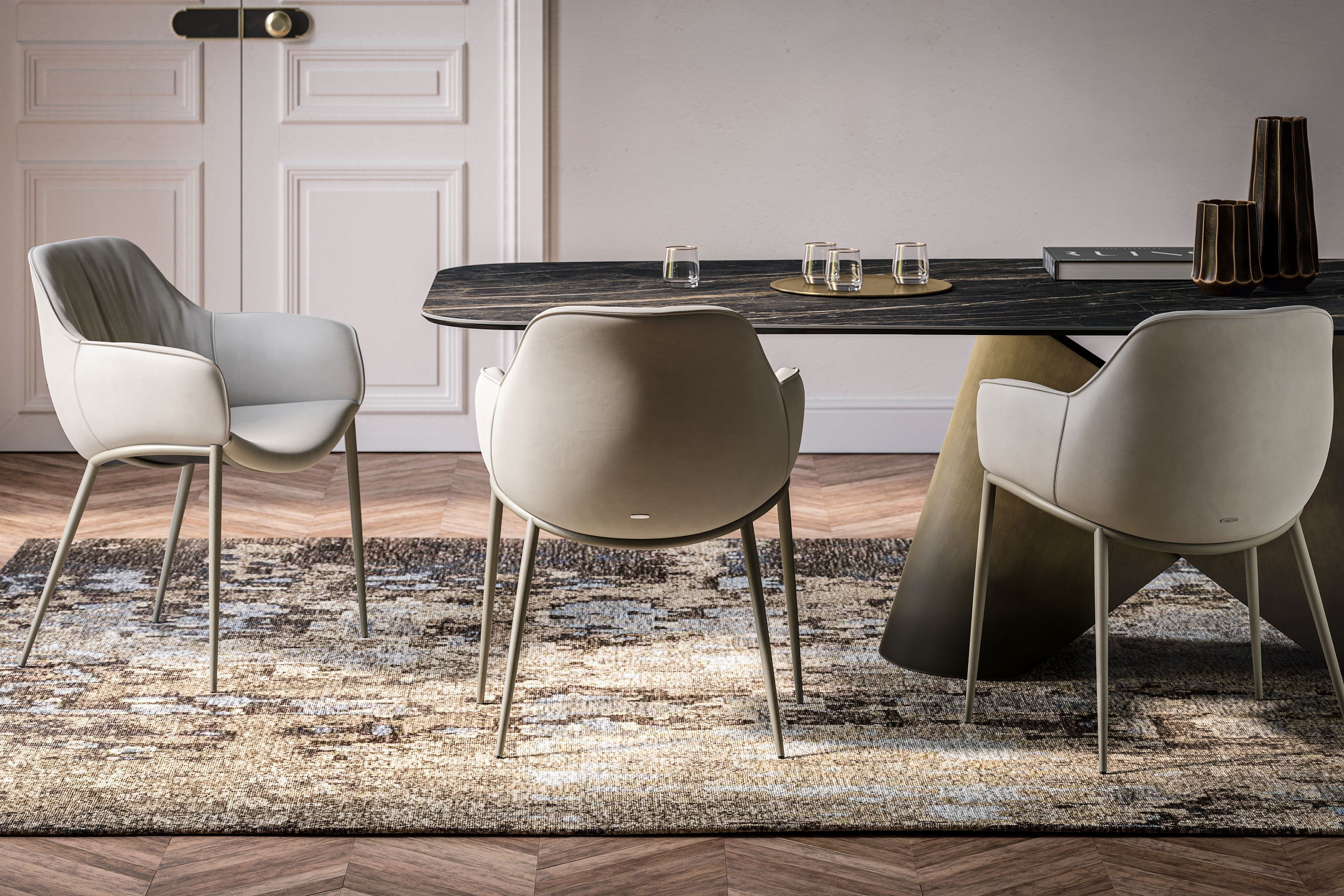 Cattelan Italia Scarlett ML Chair With Steel Frame