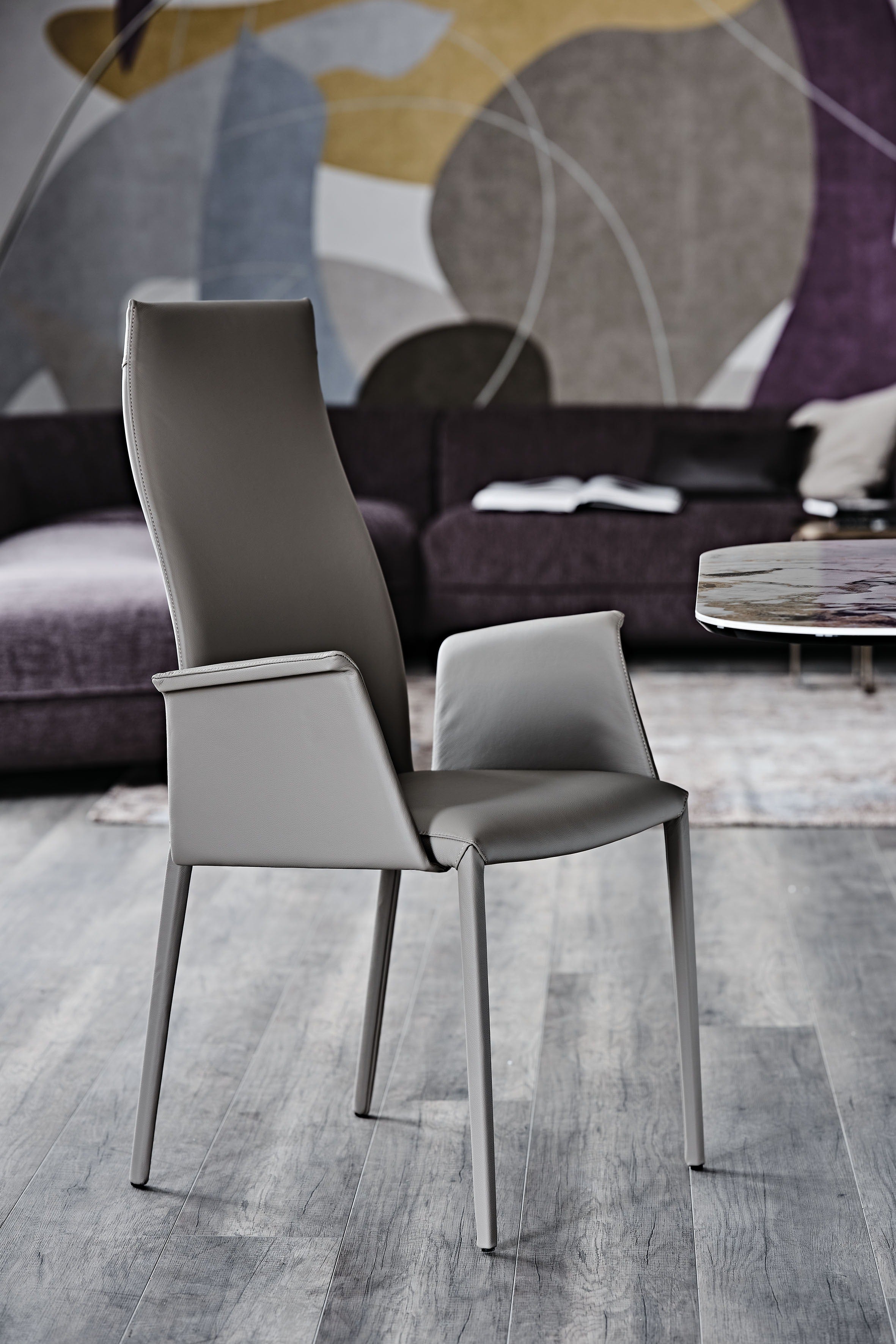 Cattelan Italia Norma High Back with Armrest Dining Chair