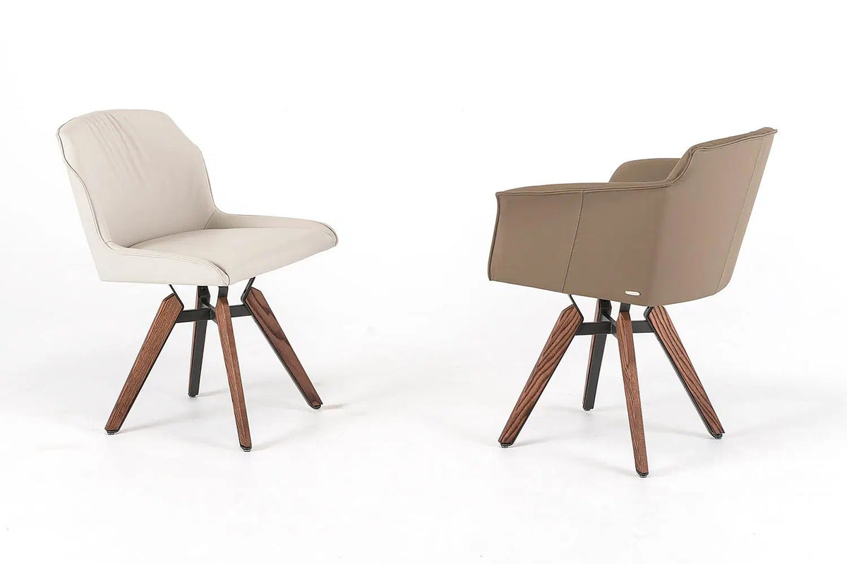 Cattelan Italia Tyler Swivel Dining Chair – Fabric, Micro Nubuk & Synthetic Leather