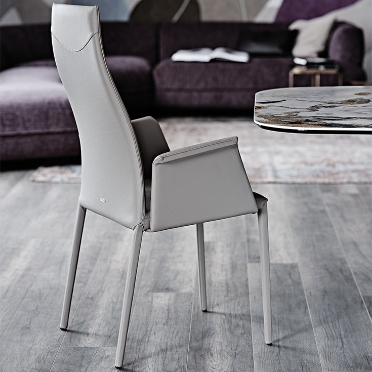 Cattelan Italia Norma High Back with Armrest Dining Chair